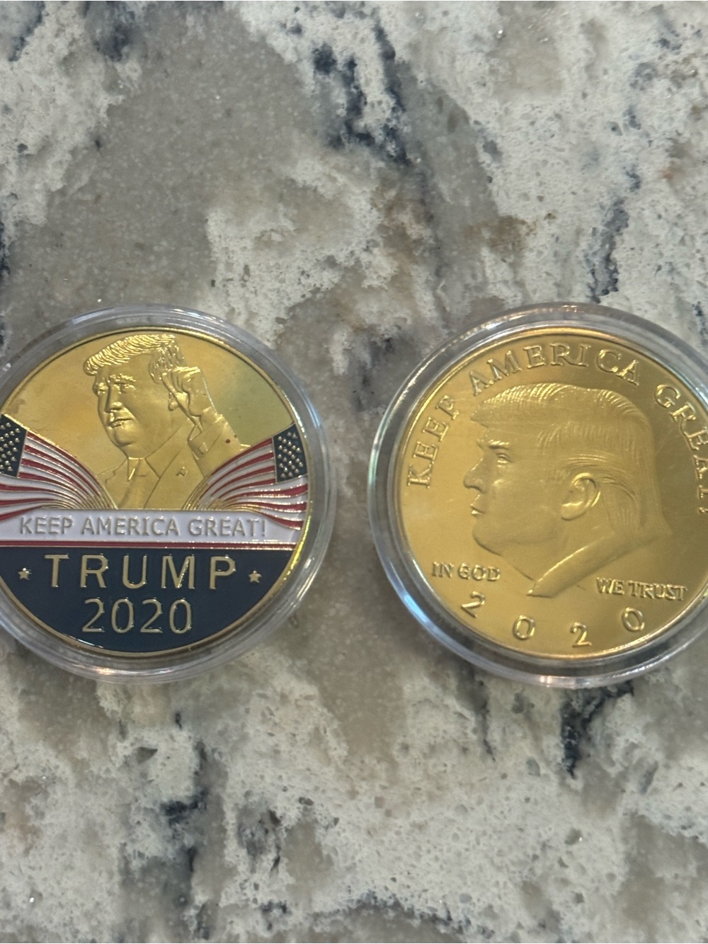 Commemorative 2020 Gold Tone Collectible Coins - Set of 2 own history